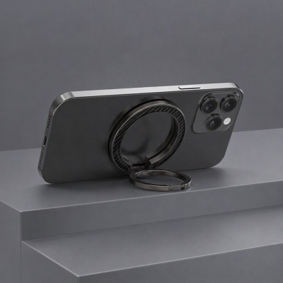 Zore Paris M162 Carbon Fiber Design Magnetic Ring Stand Phone Holder - 4