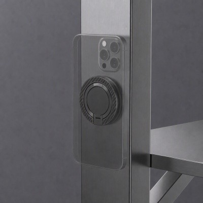 Zore Paris M162 Karbon Fiber Tasarımlı Magnetik Ring Standlı Telefon Tutucu - 5