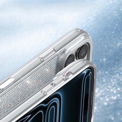 Zore Paris Riva Hard PC Case for Apple iPhone 18 Pro Max – Hand-Embellished with Swarovski Stones and M-Safe Charging Compatibility - 9