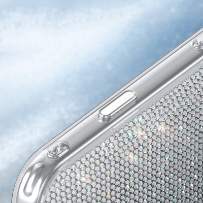 Zore Paris Riva Hard PC Case for Apple iPhone 18 Pro Max – Hand-Embellished with Swarovski Stones and M-Safe Charging Compatibility - 10