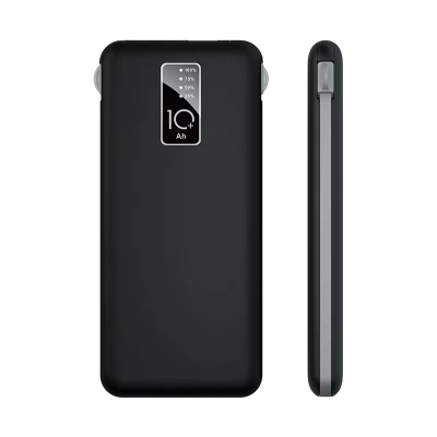 Zore PW-05 Quick Charge LED Indicator Micro Lightning Type-C Wired Portable Powerbank 10000mAh - Zore