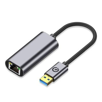 Zore QG03 USB-A to RJ45 USB3.0 Ethernet Dönüştürücü Kablo 1000Mbps 22cm - Zore