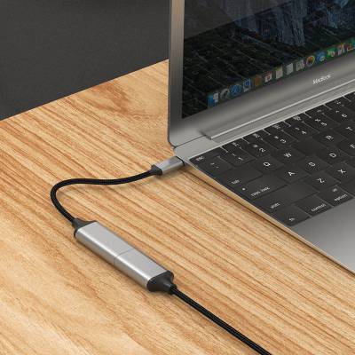 Zore QG05 8K 60 Hz Görüntü Kalitesi Type-C to HDMI Dönüştürücü 15cm - 5