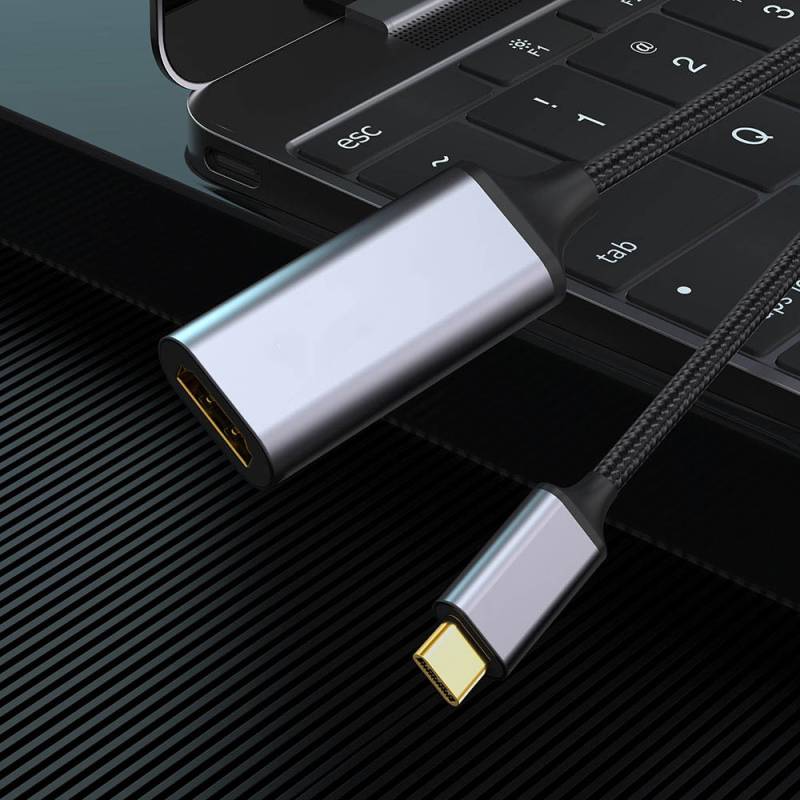 Zore QG05 8K 60 Hz Görüntü Kalitesi Type-C to HDMI Dönüştürücü 15cm - 6