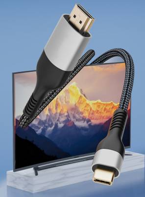 Zore QG06 8K 60 Hz Görüntü Kalitesi Type-C to HDMI Kablo 1.8M - 4