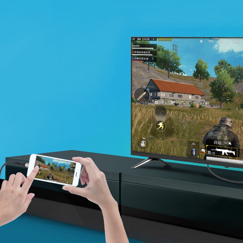 Zore QG06 8K 60 Hz Görüntü Kalitesi Type-C to HDMI Kablo 1.8M - 6