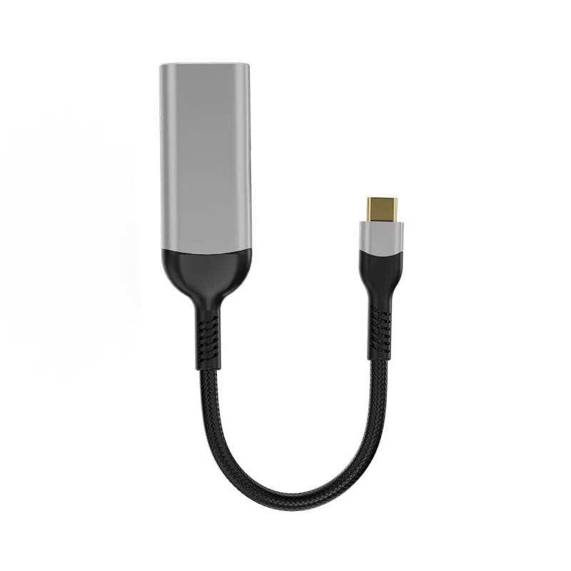 Zore QG07 8K 60 Hz Görüntü Kalitesi Type-C to Display Port Dönüştürücü 15cm - 6