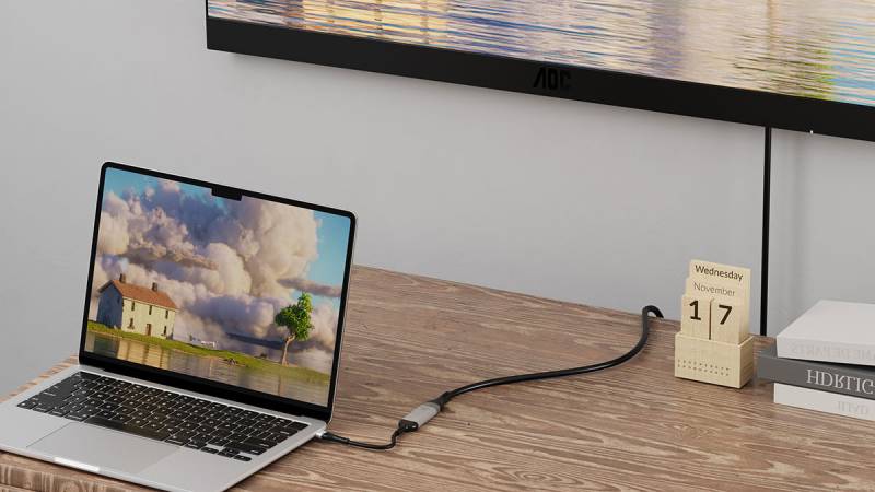 Zore QG07 8K 60 Hz Image Quality Type-C to Display Port Converter 15cm - 5