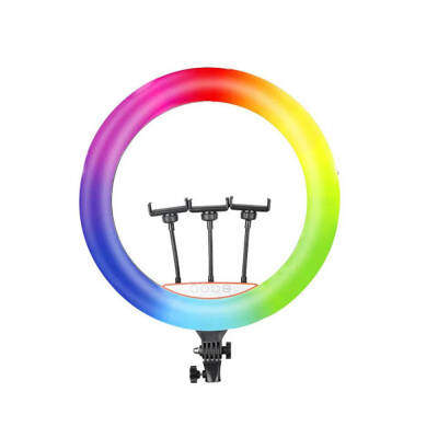 Zore RGB Light 45cm Lighted Phone Holder Ring Light - Zore