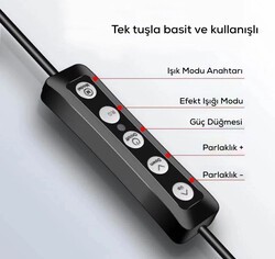 Zore RGB MJ-33 Işıklı Telefon Tutucu Ring Light - 7