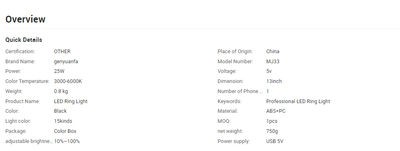 Zore RGB MJ-33 Car Holder Ring Light - 4