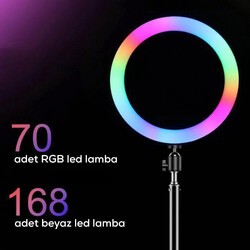 Zore RGB MJ-33 Car Holder Ring Light - 8