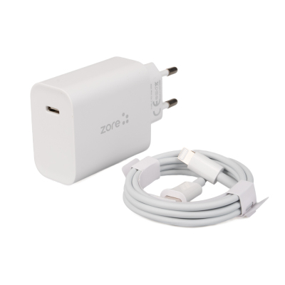​Zore XMac Series X7 Type-C to Lightning Home Charger 20W - Zore