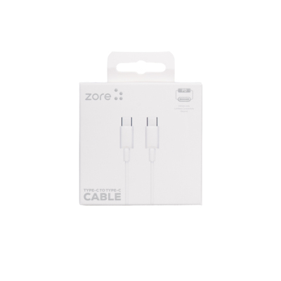 Zore ZR-41 Type-C to Type-C PD Hızlı Şarj Özellikli Data ve Şarj Kablosu 1M - Zore