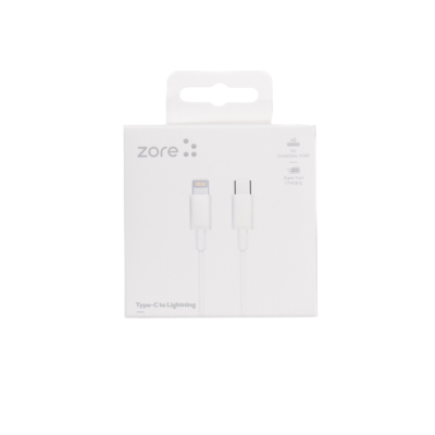 Zore ZR-42 Type-C to Lightning PD Hızlı Şarj Özellikli Data ve Şarj Kablosu 1M - Zore