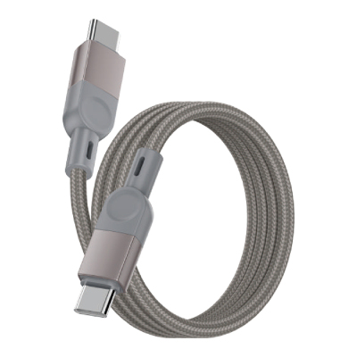 Zore ZR-44 Type-C to Type-C PD 100W Örgü Tasarımlı Hızlı Şarj Özellikli Data ve Şarj Kablosu 1M - Zore